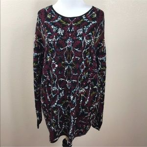 💐NEW J. Jill Cotton Wool Blend Floral Sweater